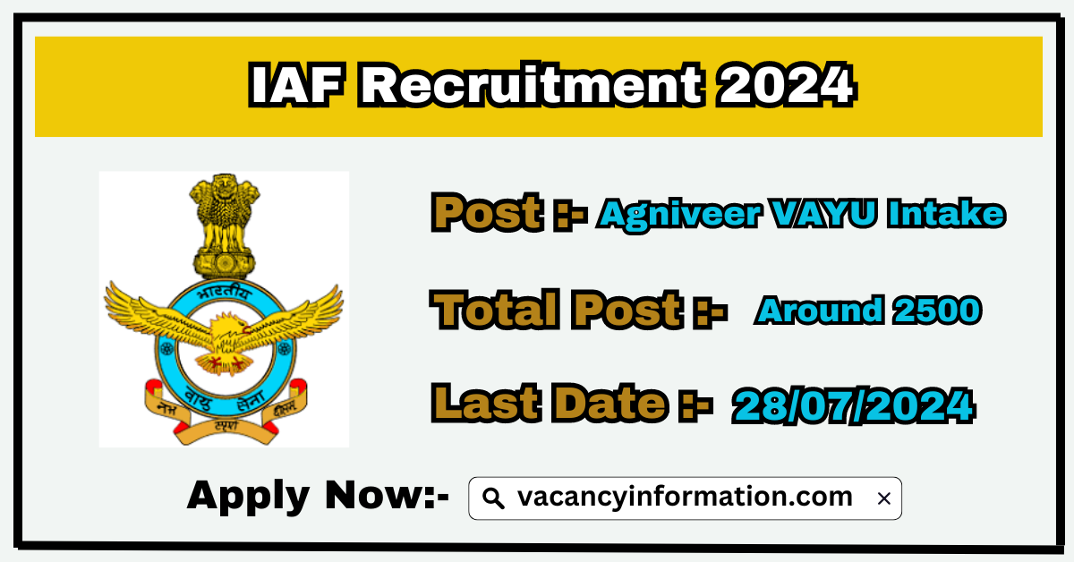 Indian Air Force Recruitment 2024