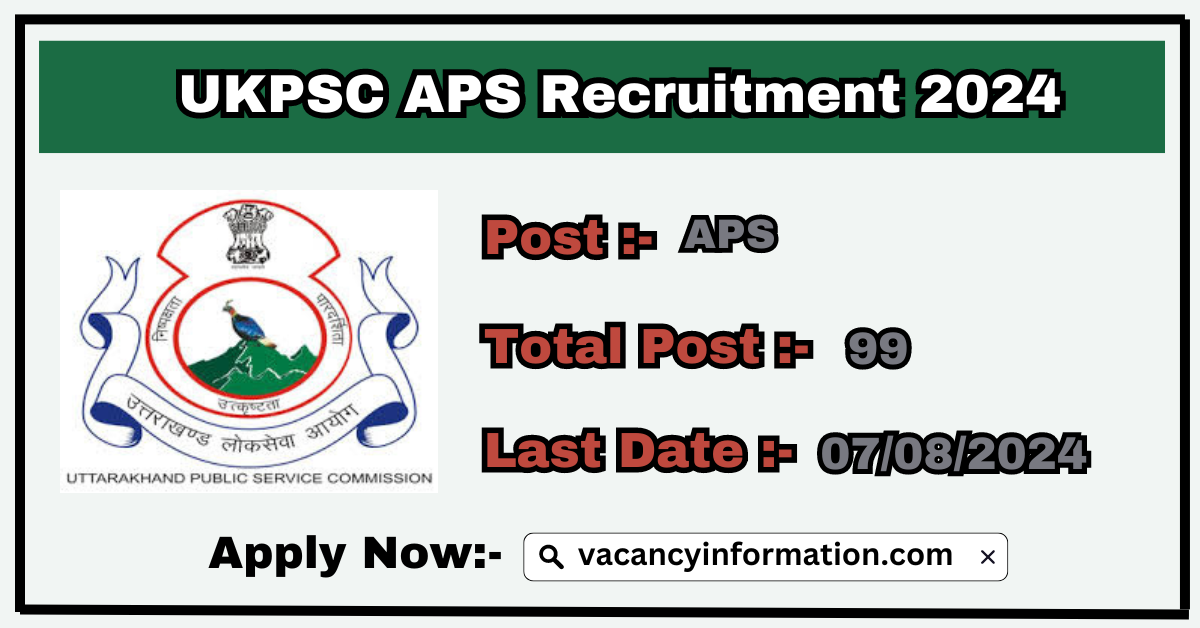 UKPSC APS Recruitment 2024