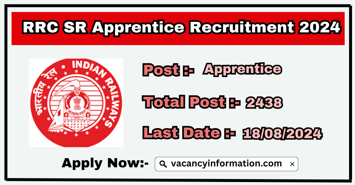 RRC Southern Railway SR Apprentice Recruitment 2024