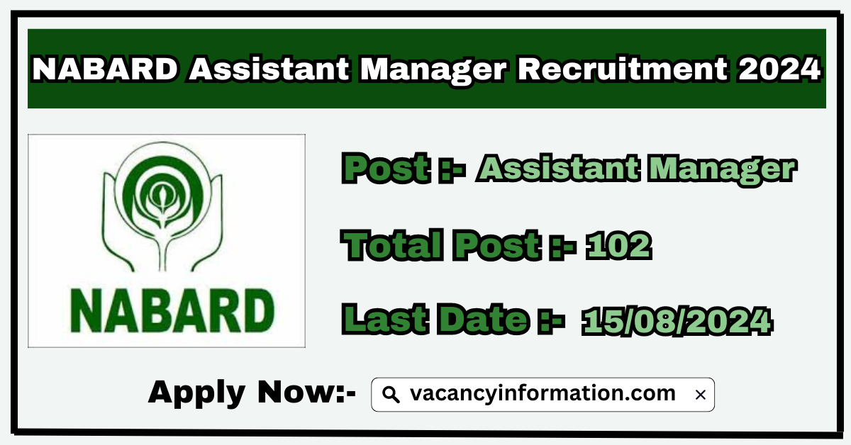 NABARD Assistant Manager Grade A Recruitment 2024