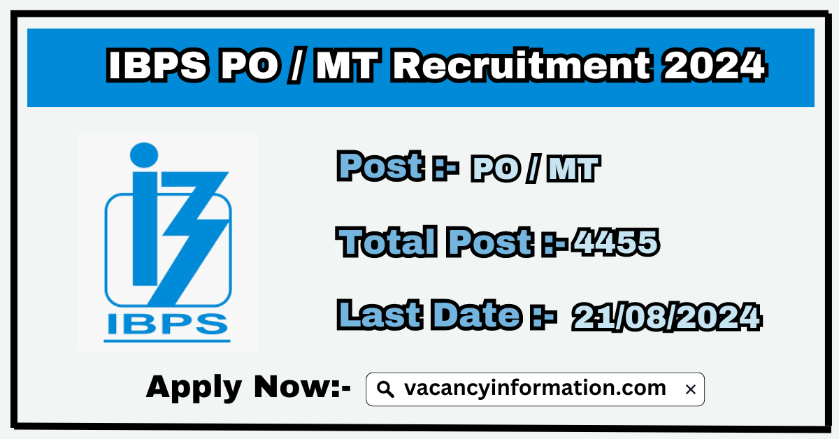 IBPS PO / MT Recruitment 2024