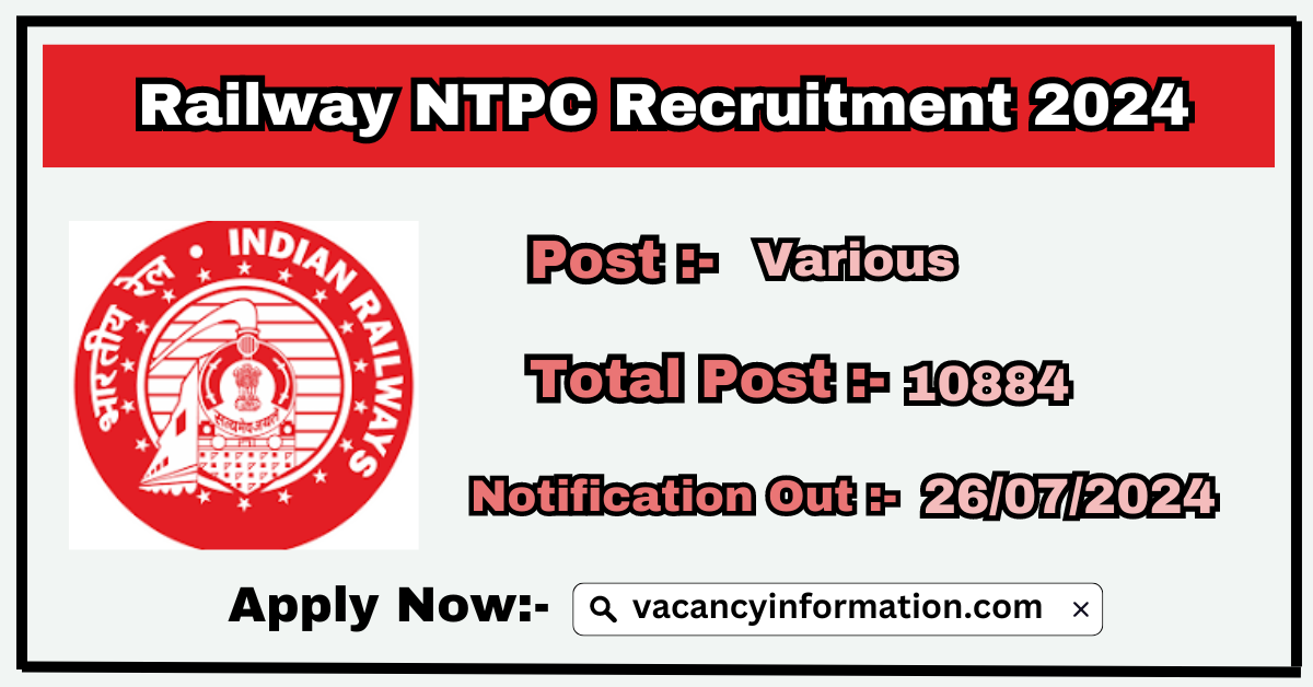 Railway NTPC Recruitment 2024