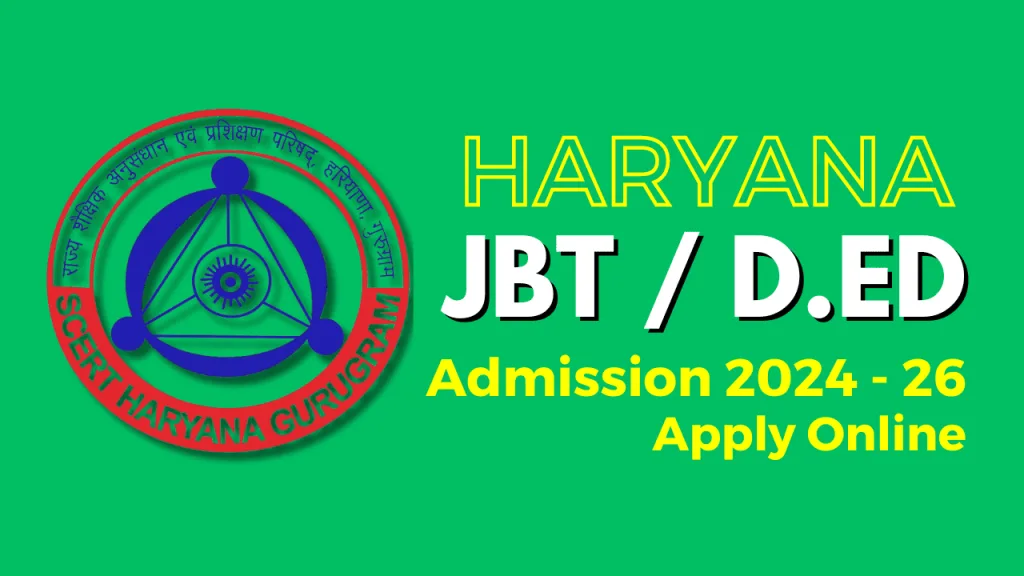 Haryana JBT Admission Form