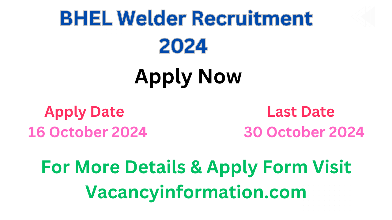 BHEL Welder Recruitment