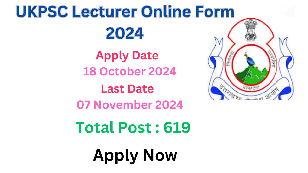 UKPSC Lecturer Vacancy