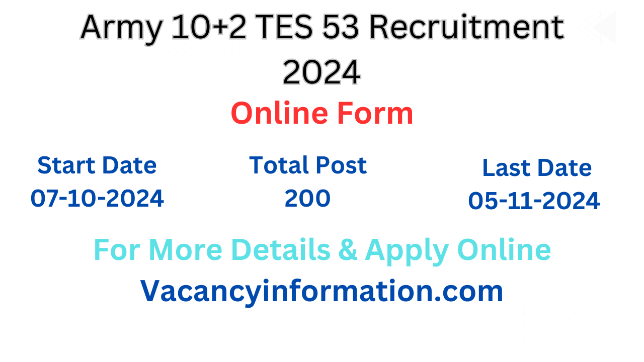 Indian Army TES 53 Recruitment